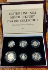 Silver proof piedfort - piedfort, 6
