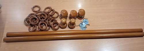 Wooden curtain pole fittings - curtain,