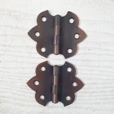 2x BRASS BUTTERFLY HINGES 42mm - S97