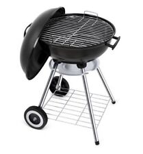 Outdoor Charcoal BBQ Grill 43cm Portable Round Kettle Barbecue for Patio Cooking