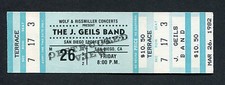 Original 1982 U2 J. Geils Band Unused Full Concert Ticket October Tour San Diego