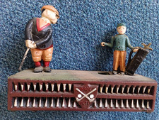 Vintage cast iron birdie putt - cast,