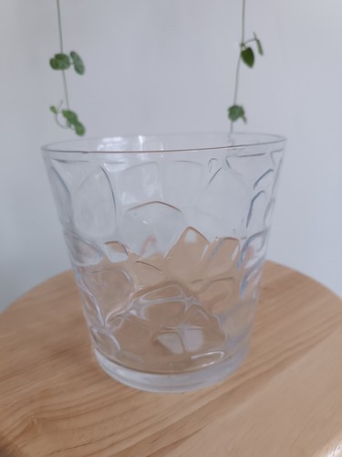 Pasabahce round glass - , flower