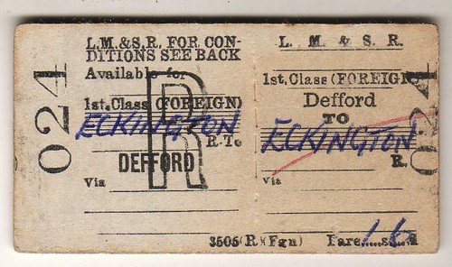 Railway ticket lmsr - lmsr, 1st