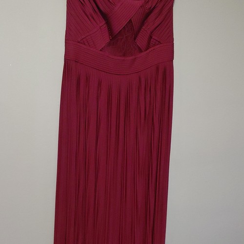 Asos burgundy chiffon pleated - asos,