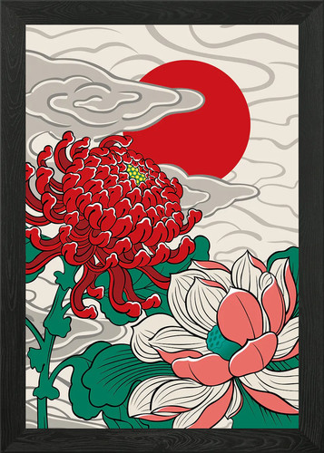 Chrysanthemum flower framed - flower,