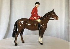 Beswick  Huntsman on Standing Bay Gloss Horse by Arthur Gredington no. 1501