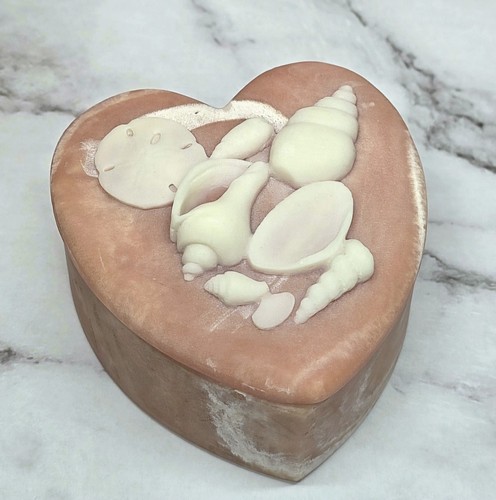 Vintage pink stone - stone, heart