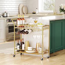 Drinks Trolley Gold, Bar Cart