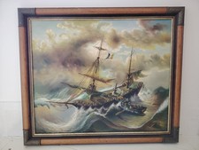 T. SLOWSKY – “Naval Rescue” – Original Acrylic on Canvas – Maritime Masterpiece