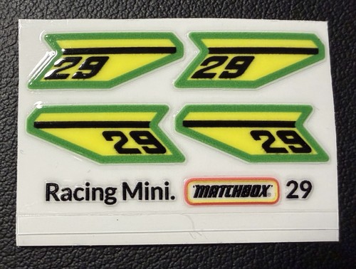 Matchbox decals racing - matchbox,