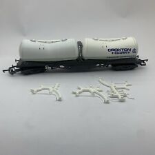 Lima OO Gauge  Croxton + Garry calcium carbonate Twin Depressed Tankers
