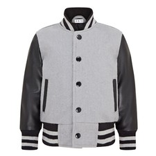 Kids grey wool - kids, bomber