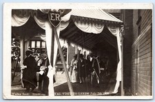 Leeds Walter scott visit 1908 Yorkshire Real Photo Postcard wy 124