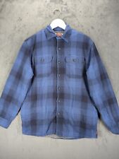 Wrangler Lumberjack Shirt Jacket Men's Size Small Sherpa Lining Plaid Flannel 