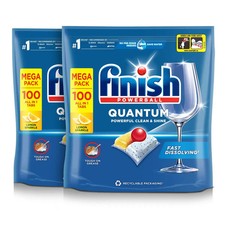Finish Powerball Quantum Dishwasher Tablets Pack of 2 x 100Pack