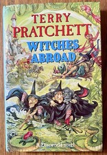 SIGNED Terry Pratchett ‘Witches Abroad’ First Edition 1991. Hardback. Discworld