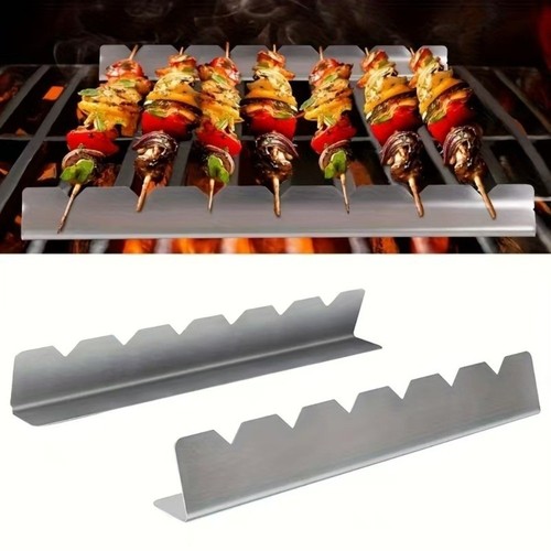 Slots stainless steel skewer - stainless,