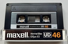 Maxell UD 46 Type I Normal position Audio Cassette Tape 1982 Blank Used  Japan