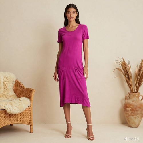 Cosy midi jumper - cosy, pink