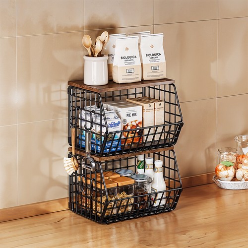 Stacking storage baskets - storage,