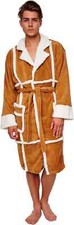 Only Fools and Horses Del Boy Dressing Gown/Bath Robe David Jason Sheepskin