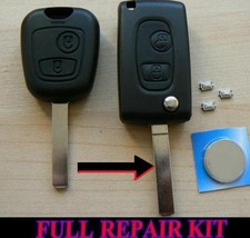 FOR PEUGEOT 2 BUTTON FLIP