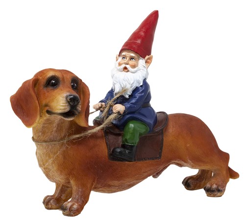 Gnome dachshund garden - gnome,
