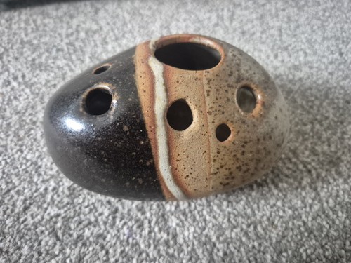 Vintage tremean pottery pebble - pottery,