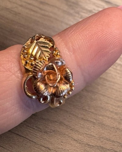 Vtg 10k gold ring yellow - vtg,