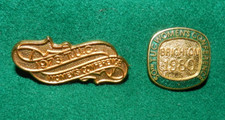 x2 Vintage Trade Union Badges