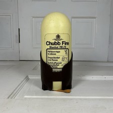 Vintage Chubb Fire Blanket FB1/D Retro Safety Equipment Industrial Prop Display 