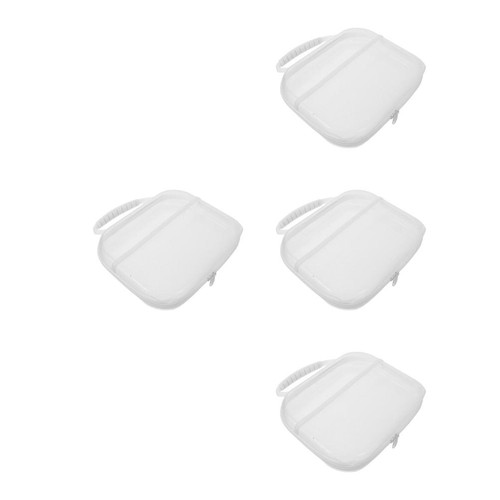 4pcs reusable clear hard - reusable,