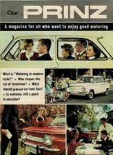 NSU Range 1964-1965 UK Market Brochure Prinz 4, 1000, Sport Prinz, Wankel Spider