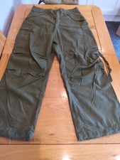 US Army M65 Olive Green Combat/ Cargo Trousers 1976 With Liner Medium Regular