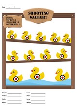 Splatter Target A4 Shoot Rifle