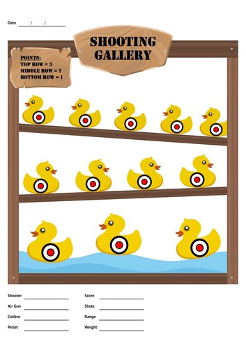 Splatter target shoot - a4,