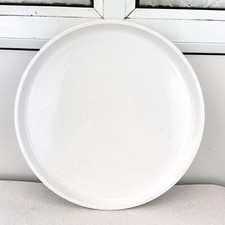 Large Milk Glass Microwave Insert Dish 12" - Vintage Cookware