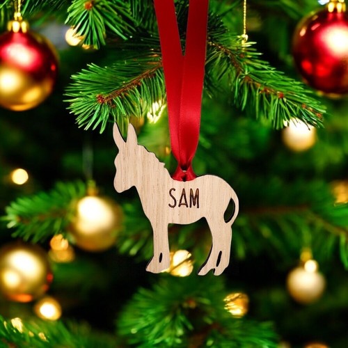 Personalised animal bauble - personalised,