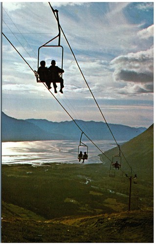 Vintage postcard alyeska - mt.,