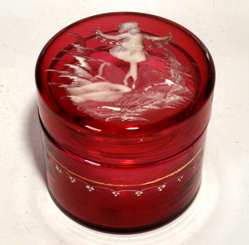 Victorian mary gregory - gregory, enamel