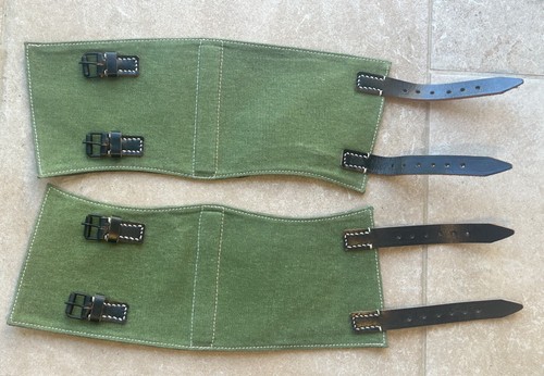 Ww2 german gaiters - ww2, black