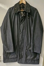 Barbour border a205 vintage wax jacket c42/107cm 