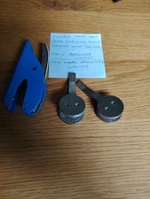 Vintage Hand Held Paper Embossing Stamp Machine With Two Dies