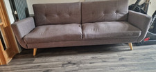3 Seater Sofa Bed Solid Wood Legs 