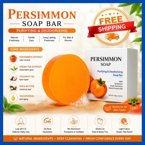 Persimmon soap bar for - soap,