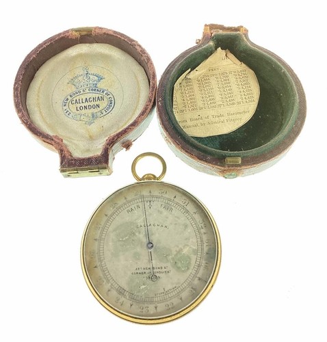 Antique pocket barometer - antique,