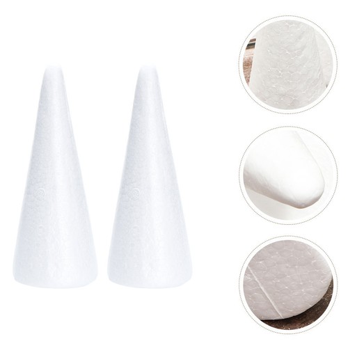 Reusable white cone shape foam - shape,