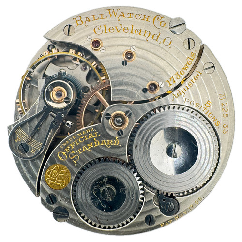 Antique 16s 1907 ball waltham - 16s,