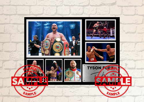 Tyson fury autographed signed - fury,